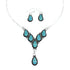 Zuni Sterling Silver & Opal Inlay Necklace Set SN20303